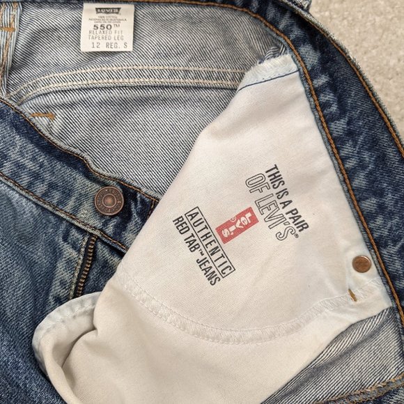 Vintage LEVI'S 550 jeans 12 regular - Picture 9 of 9